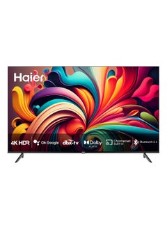 Buy 55 Inch 4K Smart TV | Android | 60HZ | HDR Resolution | High-Quality Surround Sound | Google assistant - H55K800UG Black in Saudi Arabia