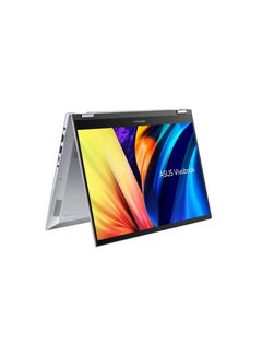 Buy Asus Vivobook S14 Flip TP3402ZA-LZ005W 14-inch WUXGA Flip Touch with Pen Intel Ci5 12500H 8G RAM 512GB SSD Intel Graphics Win11 English/Arabic Transparent silver in Egypt