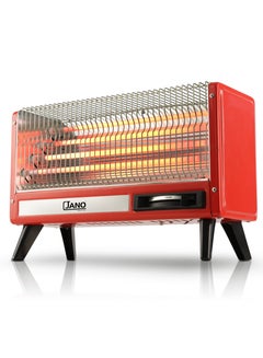 Buy Electric Heater 4 Quartz Heating Elements 2400 W JN07004 Red in Saudi Arabia