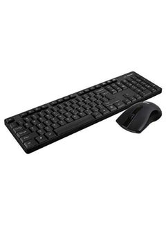 اشتري C501 Wireless Keyboard And Mouse Black في السعودية