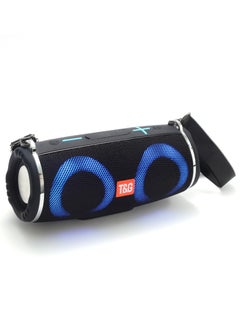 Buy TG642 RGB Light Waterproof Portable Bluetooth Speaker Support FM / TF Card Black in Saudi Arabia
