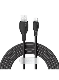 Buy Pudding Series Fast Charging Cable USB to iP 2.4A 2m Cluster Black in Egypt