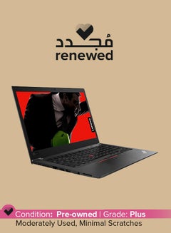 Buy Renewed - Thinkpad T480s (2020) Laptop With 14-Inch Display, Intel Core i7 Processor/8th Gen/8GB RAM/256GB SSD/Intel HD Graphics With English Keyboard English Black in Saudi Arabia