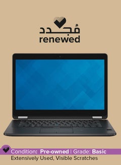 اشتري Renewed - Latitude E7470 (2016) Laptop With 14-Inch Display, Intel Core i5 Processor/6th Gen/8GB RAM/256GB SSD/1.74GB Intel HD Graphics 520 English Black في السعودية