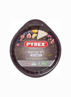 اشتري Pyrex Asimetria Flan Pan Round 2.1L 30Cm Brown 30 x 35.5 x 3.6 cmcm في الامارات