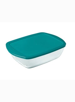 Buy Pyrex Cook&Store Rectangle with Lid 2.5L Transparent 28 x 20 x 8 cmcm in Egypt