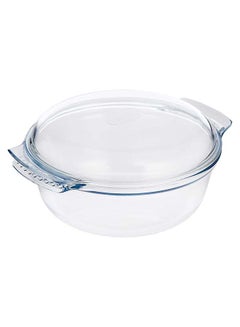 Buy Classic Roaster Casseroles Round 4.9L Transparent 32 x 27 cmcm in Egypt