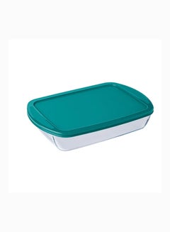 Buy Pyrex Cook&Store Rectangle with Lid XL 4.5L Transparent 40 x 27 x 7 cmcm in UAE