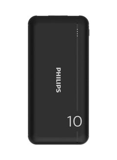 Buy 10000 mAh Power Bank With Dual USB A And USB-C Ports Black in Saudi Arabia