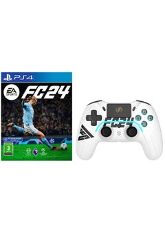 اشتري Sports FC 24 With LOG FC 24 Edition Controller - White - PlayStation 4 (PS4) في السعودية