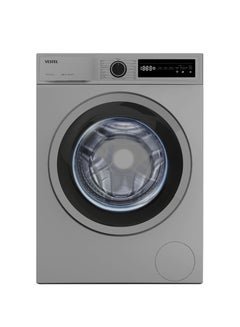 Buy 10KG Fully Automatic Front Load Steam Washing Machine Equipped With 15 Programs LED Display Energy Saving, Made In Turkey 10 L WB1012T2TDSS Dark Silver in UAE