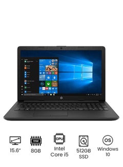 Buy 15-da3002nx Laptop With 15.6-inch HD Display ,Core i5-1035G1 Processor/8GB RAM/512GB SSD/Windows 10/Intel UHD Graphics/ English/Arabic Black in UAE