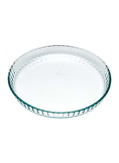 Buy Bake and Enjoy Flan Dish Round 25Cm 1.2L Transparent 25 x 25 x 4 cmcm in UAE