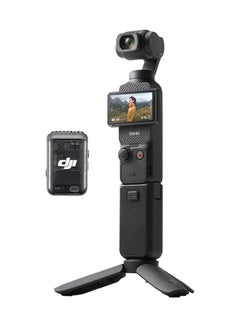 اشتري Osmo Pocket 3 Creator Combo, Vlogging Camera With 1'' CMOS & 4K/120fps Video, 3-Axis Stabilization, Face/Object Tracking, Fast Focusing, Mic Included For Clear Sound, Small Camera For Photography في مصر