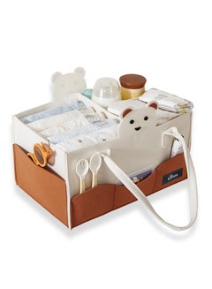 Buy Organizer Diaper Caddy Ivory in Saudi Arabia