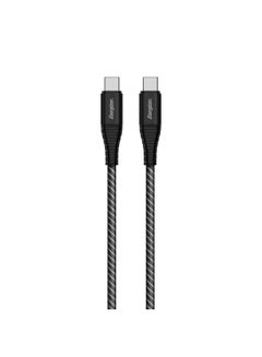 اشتري 100W USB-C To C Charge And Sync Cable 6Ft| Fast Charge Power Delivery + QC, Heavy Duty, For Apple MacBook Pro Series, iPad Pro/Air/Mini, Samsung Galaxy S23/22 Ultra, PC, Laptops Black في الامارات