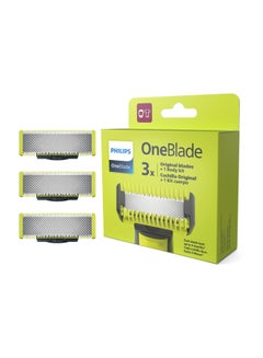 اشتري OneBlade 3 Replacement Blade QP630/51 Green/Silver في السعودية