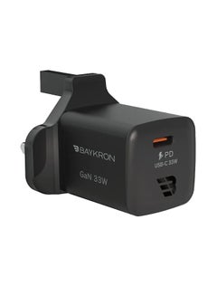 Buy Premium GaN Mini Ultra Fast Wall Charger With Type-C 33W Black in Saudi Arabia