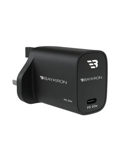 اشتري Portable Wall Charger With Power Delivery USB-C Black في السعودية
