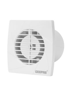 اشتري 4” Duct Fan, Rust Free, Speed- 1300 RPM, ABS Material, Ideal For Kitchen & Bathroom, 13W Power, Air Volume-120M3H, Noise-40dB 13 W GF21194 White في السعودية