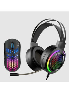 Buy MARVO MH01BK 2IN1 Gaming Headset and Mouse Black in Egypt