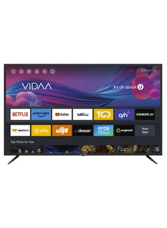 Buy 60-Inch 4K UHD Powered By VIDA, With Blutooth, Dolby Audio And Free Wallmount In Box E60EPVD1100 Black in UAE