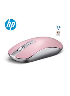 Buy S4000 Wireless Mouse 2.4GHz Wireless Silent Portable Silm 1600dpi Laptop Optical Mice Pink in UAE