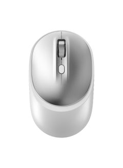Buy Wireless Bluetooth Mouse M231 Mute Dual Mode 800-1600DPI Mice Bluetooth/2.4G Wireless Mouse Ultra Long Lasting Compatible with All Devices White/Silver in UAE