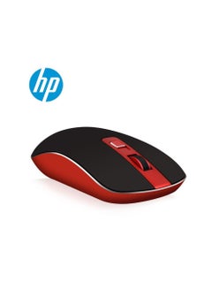 Buy S4000 Wireless Mouse 2.4GHz Wireless Silent Portable Silm 1600dpi Laptop Optical Mice Black/RED in UAE