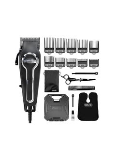 Buy Elite Pro Hair Cutting Kit Powerful And Durable Motor Secure-Fit Premium Guide Combs 79602-300 Black/Silver in UAE