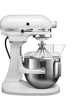 اشتري Heavy Duty Bowl Lift Stand Mixer With Pouring Shield 5KPM5BWH 4.8 L ‎315 Watts White 315 W stand mixer White في الامارات