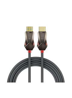 Buy HDMI 2.0 Cable, 4K@60Hz HDMI To HDMI Unidirectional Cable With 3D Video Support, 18Gbps Bandwidth, Ethernet, 15M Fiber Optic Cable And Gold-Plated Connectors For Laptops, Monitors Black in Saudi Arabia
