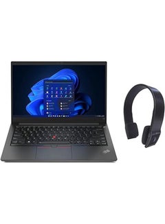 Buy ThinkPad E14 Laptop With 14-Inch Display, Core i5-1235u Processor/16GB RAM/2TB SSD/Intel Iris/Iris Plus Graphics/Windows 11 Pro With WIRELESS Bluetooth Headset English Black in UAE