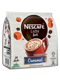 Buy 3 In 1 Latte Caramel Instant Coffee 20 Sticks x 25g 500grams  Single in UAE