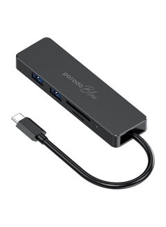 Buy 5 In 1 USB-C Hub HDMI USB SD MicroSD 4K 5Gbps  - Black in UAE