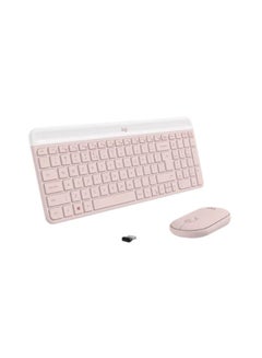 Buy Keyboard And Mouse, 1000Dpi, MK470, US English, Qwerty, Wireless 920-011322 Pink in UAE