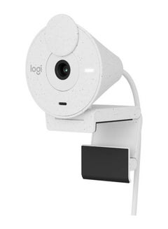 اشتري Brio 300 Full HD Webcam, 2MP Camera, 70° Viewing Angle, Privacy Shutter, Light Sensor, 30 Fps Video Recording Speed, USB-C Interface, 1.22M Mic Pick Up Range White في مصر