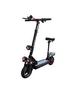 Buy Power Full Motor 750W Electric Scooter 2023 Upgraded Version 55KM/Hr Speed App Controlled 48V 15AH Off-Road Tires , Removeable Comfortable Seat, Super Bright LED 3 Front Lights in Egypt