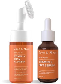 Buy Vitamin C Foaming Face Wash & Vitamin C Face Serum Combo of 2 Face wash + Face Serum in UAE