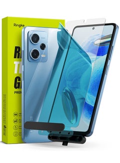 Buy Full Cover Tempered Glass Screen Protector For Redmi Note 12 Pro 5G / Redmi Note 12 Pro Plus 5G / Poco X5 Pro 5G  With Installation Kit 2 Pack Clear in UAE