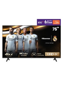 Buy 75 Inch 4K A6K Smart TV | VIDA system | Dolby Vision | HDR | Bluetooth | Wi-Fi | New design | (2 USB - 3 HDMI) | 60HZ | (2023) - 75A6K Black in Saudi Arabia