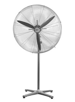 اشتري 24" Industrial Pedestal Fan | Pedestal Fan With Industrial Strength And 3 Metal Blade For Strong Wind, 3-Speed Levels| High Performance 160W Motor For High Speed Wind| Ideal For Home 160 W GF21197 Silver في الامارات