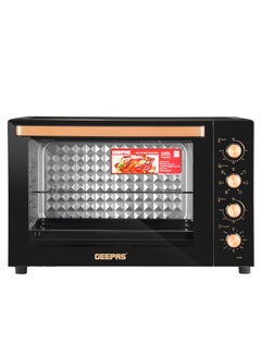 Buy Multifunctional Oven With Rotisserie, Convection Functions and Inner Lamp| Easy to Use Control Knobs, 7 Stages Heating Selector, Adjustable Temperature 100 L 2800 W GO34059 Black in Saudi Arabia