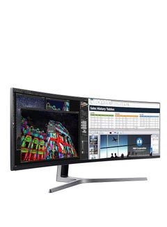 اشتري 49-Inch CHG90 240Hz Curved Gaming Monitor (LS49AG950NMX) – Super Ultrawide Screen QLED Computer Monitor, 3840 x 1080p Resolution, 1ms Response, FreeSync 2 with HDR, Black في مصر