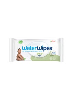 اشتري Plastic Free Textured Clean, Toddler And Baby Wipes, 60 Count, 99.9% Water Based Wet Wipes And Unscented for Sensitive Skin في الامارات