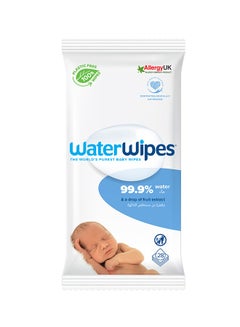 Buy Original Plastic Free Baby Wipes, 28 Count, 99.9% Water Based Wet Wipes And Unscented for Sensitive Skin in UAE