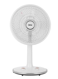 Buy 14-Inch Desk Fan With 3 Speed Setting ABS Circulator Head AS 5 Fins Blade GF21202 White in UAE