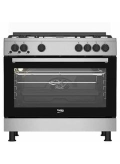 Buy Gas Cooker, 5 Burners, Stainless Steel - GGR 15115 DX NE Black in Egypt