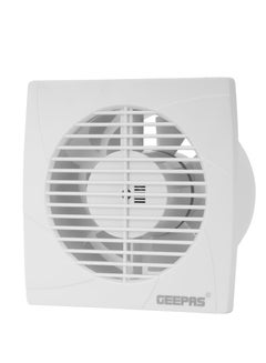 Buy 6” Duct Fan, Rust Free, 1600 RPM, ABS Material, 18W Power, Air Volume 210 m3h, Noise 42dB, Ideal For Kitchen & Bathrooms 18 W GF21195 White in Saudi Arabia