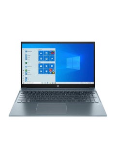اشتري Pavilion Laptop With 15.6-Inch FHD Display, Core i7-1165G7 Processor/32GB RAM/1TB SSD/Intel Iris Xe Graphics/Windows 10 Home English Fog Blue في الامارات